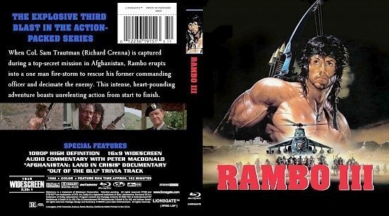 dvd cover Rambo III