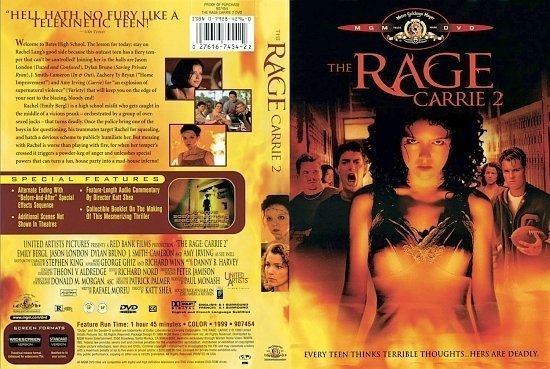 dvd cover The Rage: Carrie 2