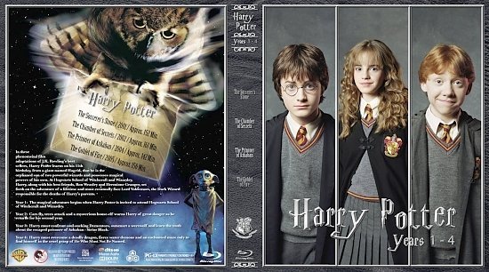 dvd cover Harry Potter: Years 1 4 Version 2