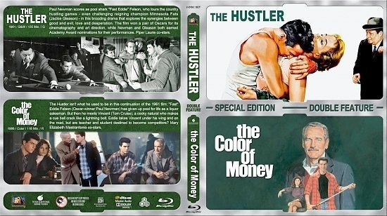dvd cover The Hustler / The Color of Money Double