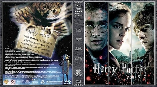 dvd cover Harry Potter: Years 5 7 Version 2