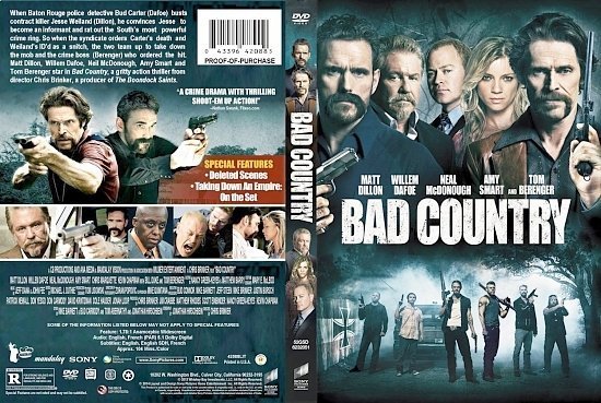 dvd cover Bad Country