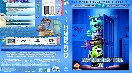 dvd cover Monster's Inc.