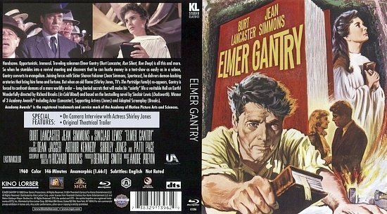dvd cover Elmer Gantry BR