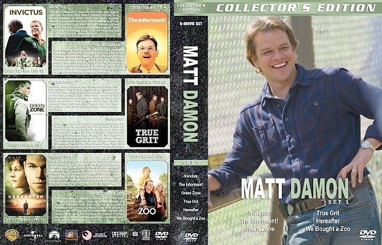 dvd cover Matt Damon Collection Set 3