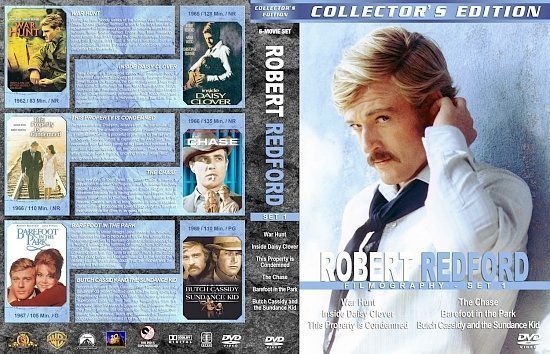 dvd cover Robert Redford Filmography Set 1