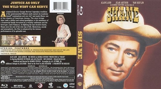 dvd cover Shane BR