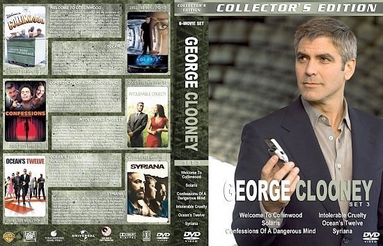 dvd cover George Clooney Collection Set 3