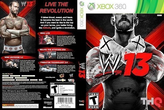 dvd cover WWE 13
