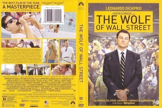dvd cover The Wolf Of Wall Street Scanned
