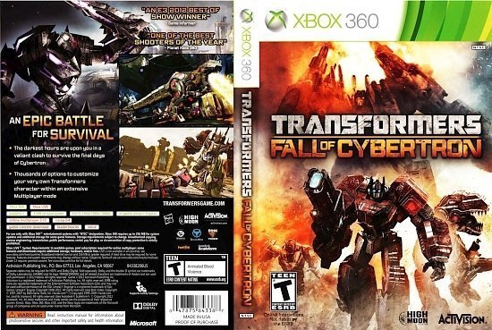 dvd cover Transformers Fall Of Cybertron