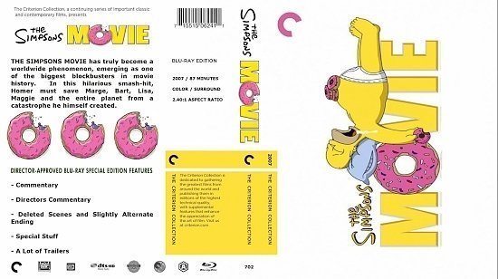 dvd cover Simpsons Movie