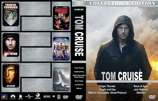 dvd cover Tom Cruise Filmography Set 6