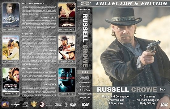 dvd cover Russell Crowe Collection Set 4