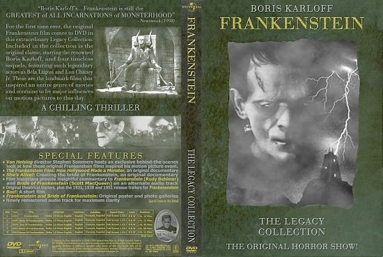 dvd cover Frankenstein Monsters Legacy Collection