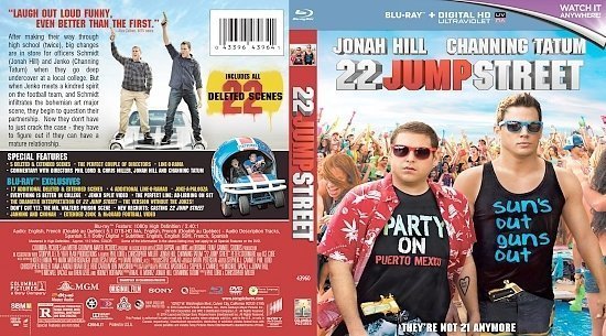 dvd cover 22 Jump Street Blu-Ray