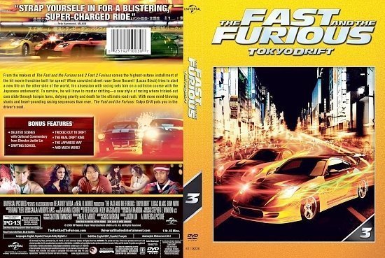 dvd cover The Fast And The Furious Tokyo Drift