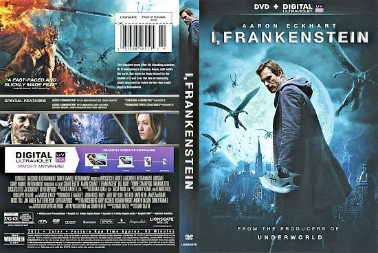dvd cover I Frankenstein