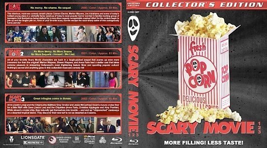 dvd cover Scary Movie 1, 2, 3