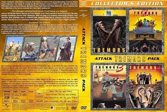 dvd cover Tremors Attack Pack