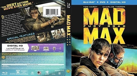 dvd cover Mad Max Fury Road Blu ray