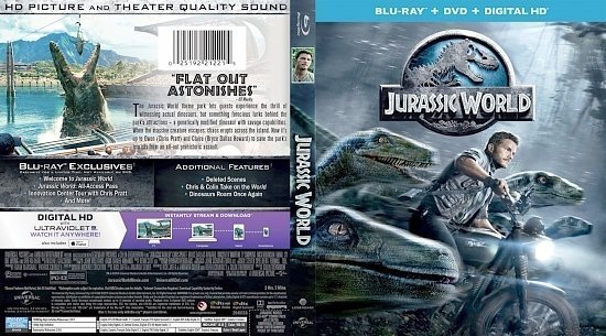 dvd cover Jurassic World Blu ray
