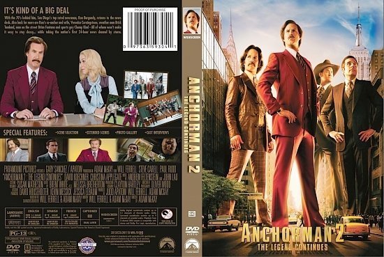 dvd cover Anchorman 2