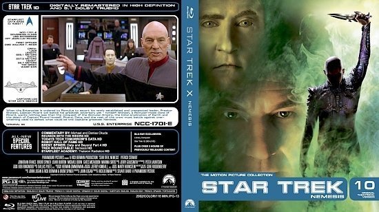 dvd cover Star Trek 10 Nemesis