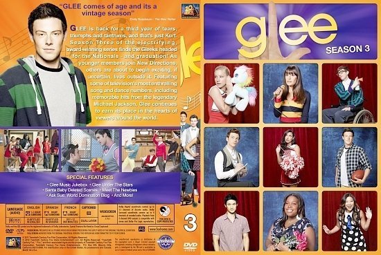 dvd cover Glee S3