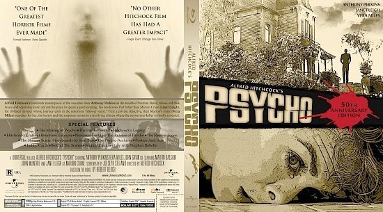 dvd cover Psycho