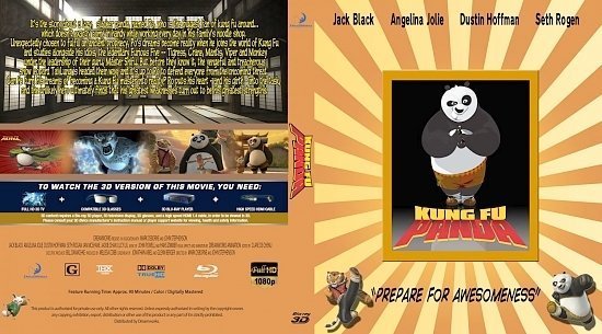 dvd cover Kung Fu Panda 3D