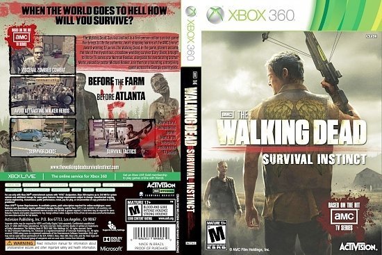dvd cover The Walking Dead Survival Instict