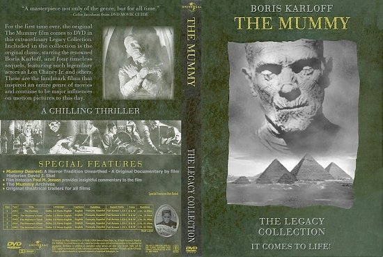 dvd cover Mummy Monsters Legacy Collection