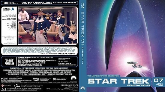 dvd cover Star Trek 07 Generations