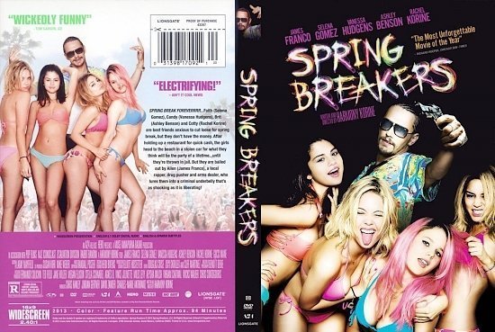 dvd cover Spring Breakers