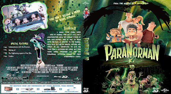 dvd cover Paranorman 3D
