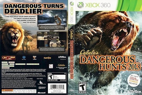 dvd cover Cabelas Dangerous Hunts