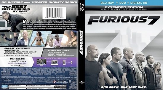 dvd cover FURIOUS 7 BR