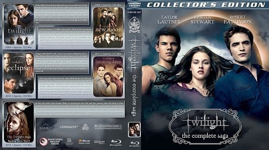 dvd cover Twilight: The Complete Saga