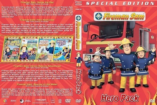 dvd cover Fireman Sam Hero Pack