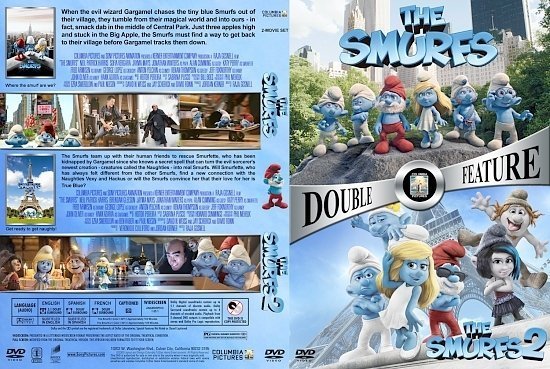 dvd cover The Smurfs Double Feature