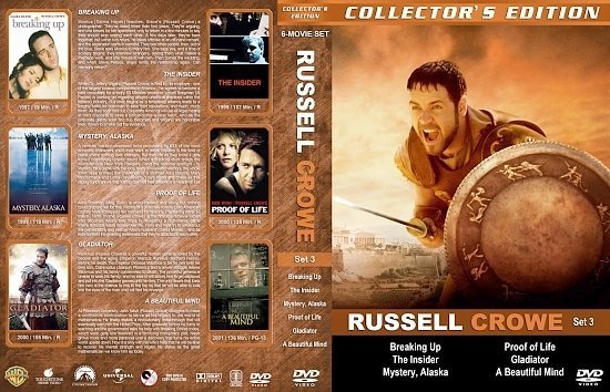 dvd cover Russell Crowe Collection Set 3