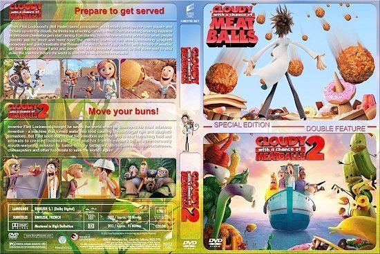 dvd cover Cloudy With A Chance Of Meatballs Double Feature