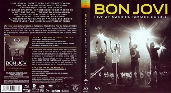 dvd cover Bon Jovi: LIVE at Madison Square Garden (2010) Blu-Ray Cover