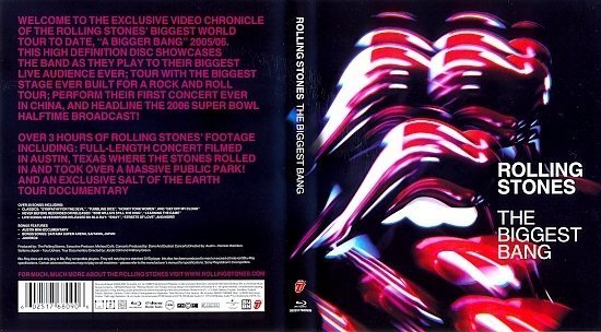 Rolling Stones: The Biggest Bang (2009) Blu-Ray Cover 