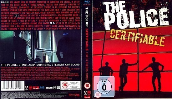 dvd cover The Police: Certifiable LIVE in Buenos Aires (2008) Blu-ray