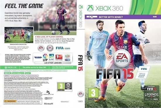 dvd cover FIFA 15 XBOX360 USA