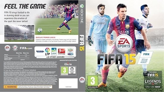 dvd cover FIFA 15 XBOX ONE USA