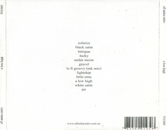 dvd cover All India Radio - A Low High (2009)