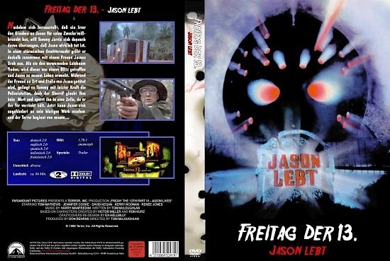 dvd cover Freitag der 13 Teil 6: Jason lebt (1986) R2 German